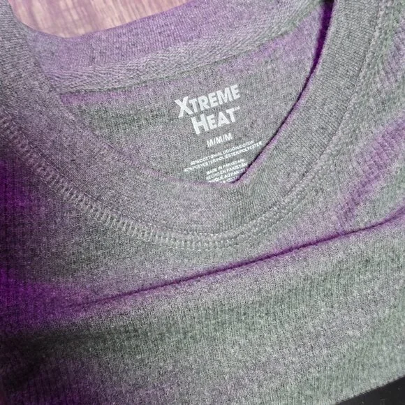 Xtreme Heat Mens Thermal Underwear Set Insulated Shirt & Long Johns, Gray Medium - Picture 3 of 4